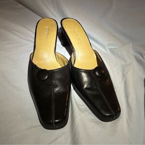 Open back dress heels